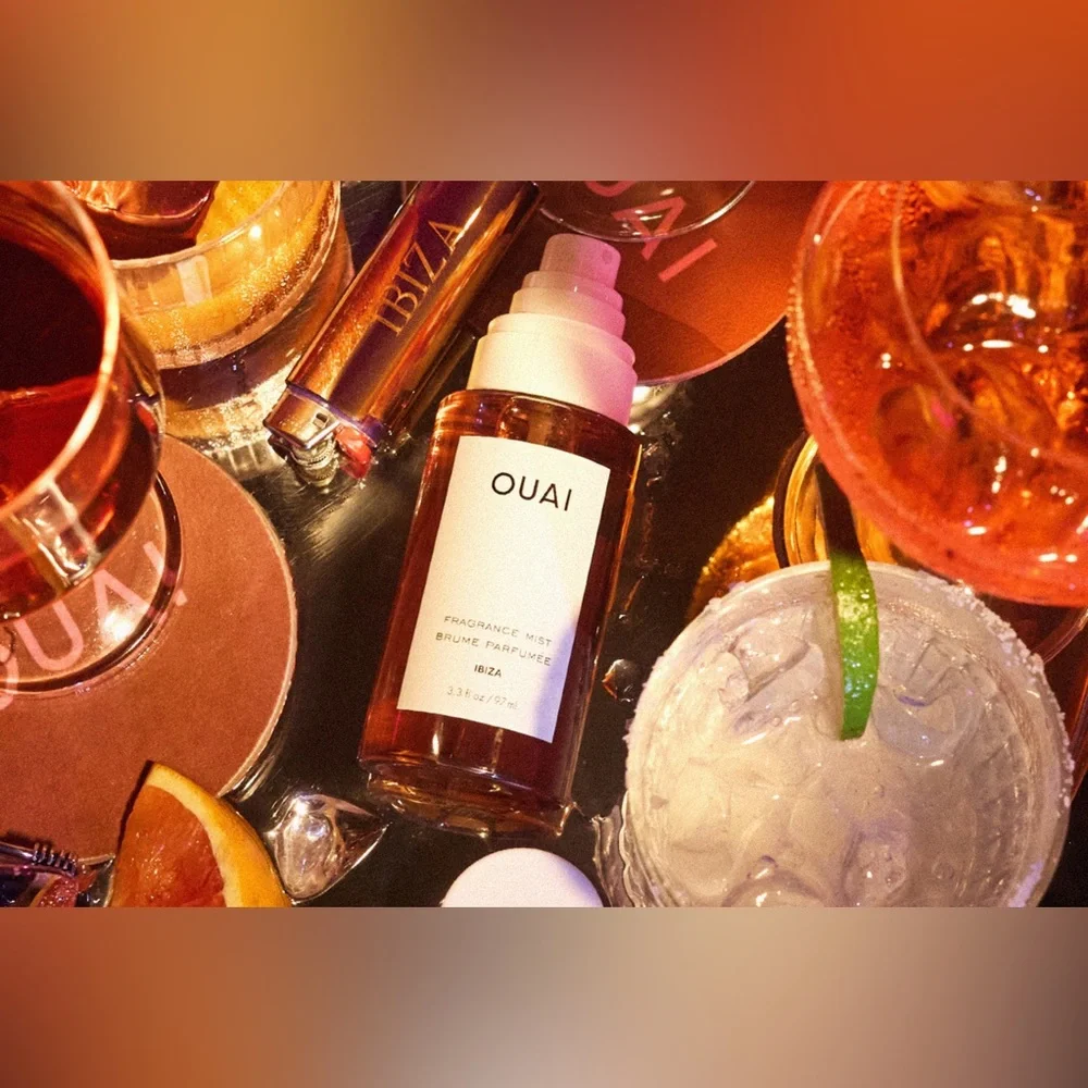 NIB OUAI Ibiza Hair and Body Mist 0.84 Fl Oz. Travel Size.